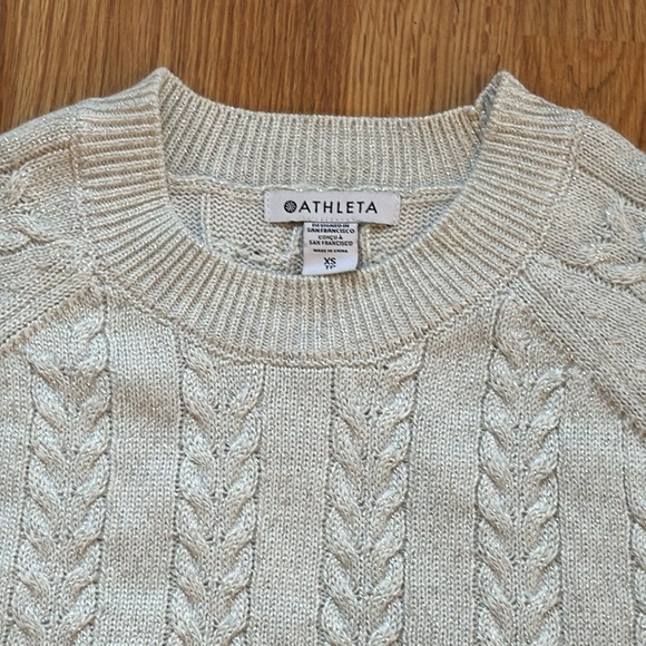 Athleta Crossroads crewneck metallic sweater XS - Picture 4 of 12